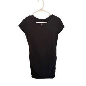Sonoma‎ Maternity Top M Black T-Shirt Short Sleeve Womens Apparel